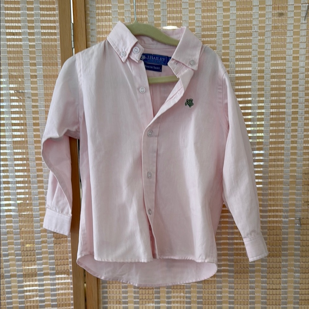 Pink Textured Button Down Shirt